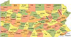 PA Lyme per county